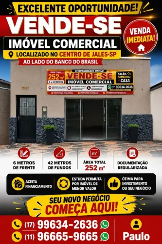 Venda Imóvel Comercial no Centro de Jales-sp