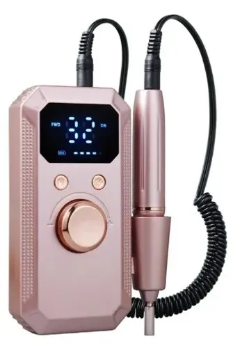 Máquina de Lixar Unha Profissional Digital sem Fio - Kit Completo + Frete Grátis