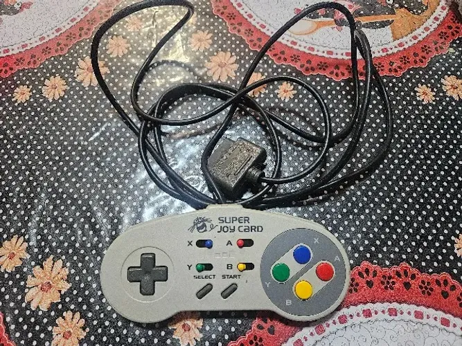 Controle Super Nintendo Super Famicom Super Joy Card Original 