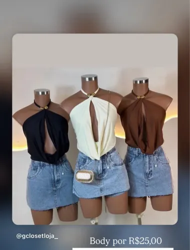 Roupas na promoção