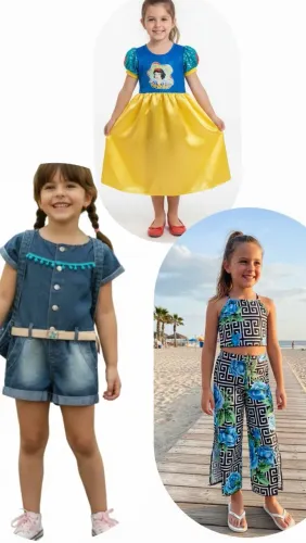 Fantasia Branca de Neve macacão Palomino e conjunto tamanho 6