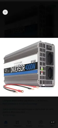 Inversora 4000 Watts 12v pra 110v
