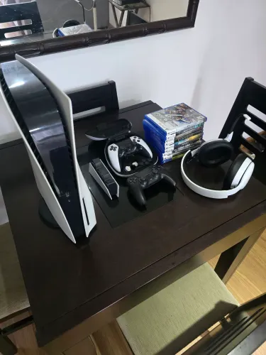 Playstation 5 com leitor + dualsense edge + 9 jogos