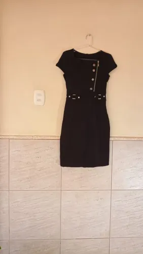 Vestido Preto de Malha.
