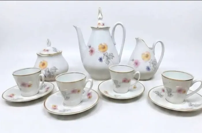 Jogo café porcelana Real