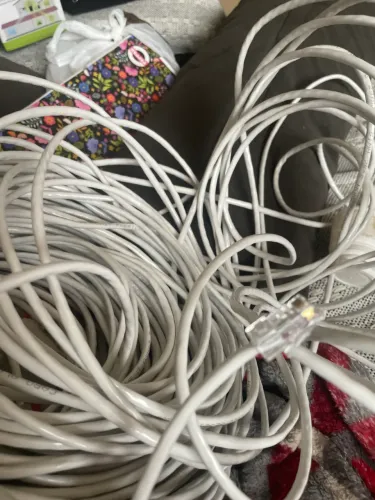 Cabo ethernet branco 54mt