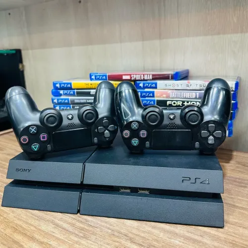 PlayStation 4 Completo | Com jogo e 2 controles | Entregamos em casa