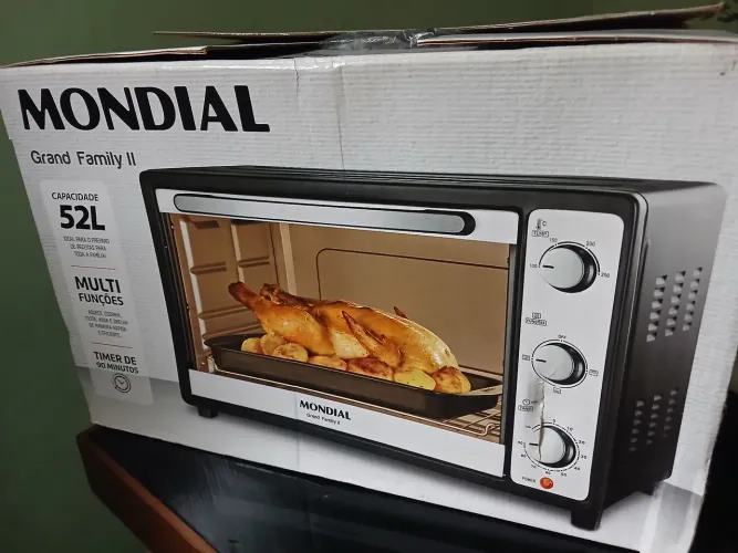 Forno elétrico  na caixa 