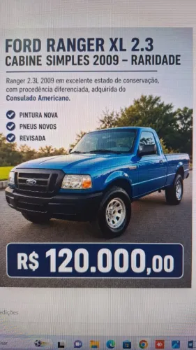 Ford Ranger XL 2.3 16V 137cv 4X2 CD Repower. 2009