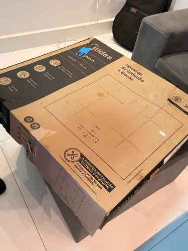 FOGÃO DE INDUÇÃO MÍDIA 4 BOCAS 220v