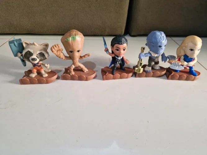 Miniaturas action figure guardiões da galáxia