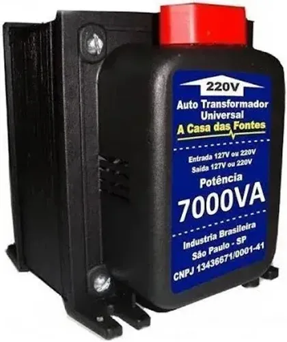 TRANSFORMADOR 7000VA NOVO * R$ 259,90