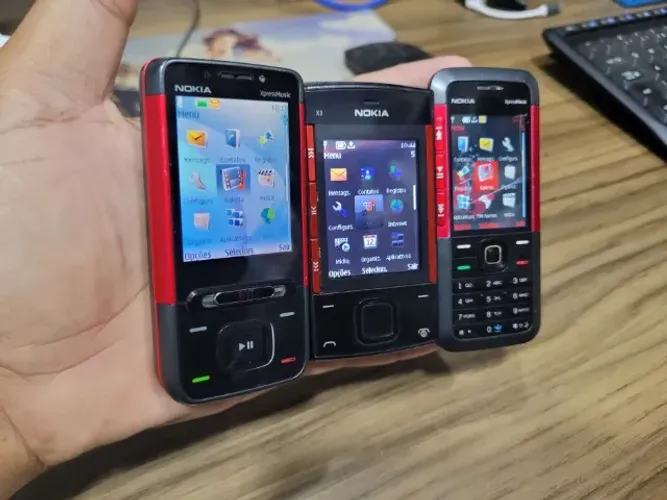 Lote Coleção Nokia XpressMusic e X3 - Relíquias Retrô (Lote com 3)