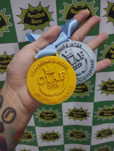 Medalhas Personalizadas - Eventos premiações presente Troféu - NerdDog Store