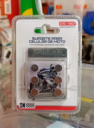 Suporte Celular De Moto Magnético Imã Potente Guidão - Novo