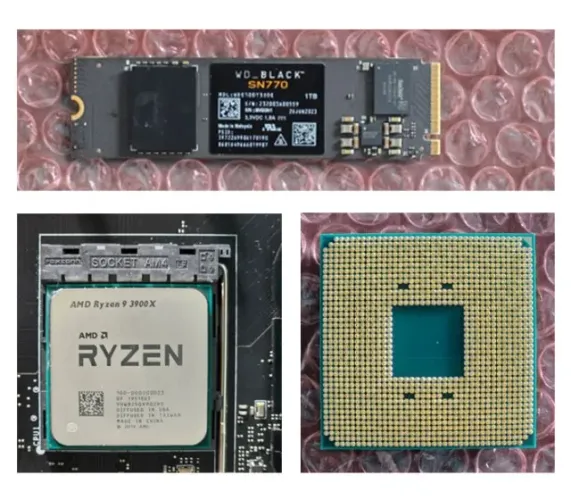 kit processador ryzen 9 3900x + ssd nvme m.2 wd black sn770