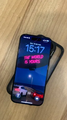 Iphone 15 pro - 128gb - Azul - 86% Saúde - Com caixa e carregador