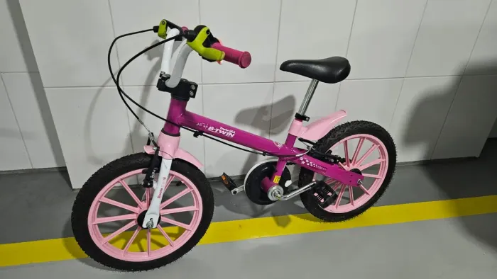 Bicicleta aro 16 Btwin rosa