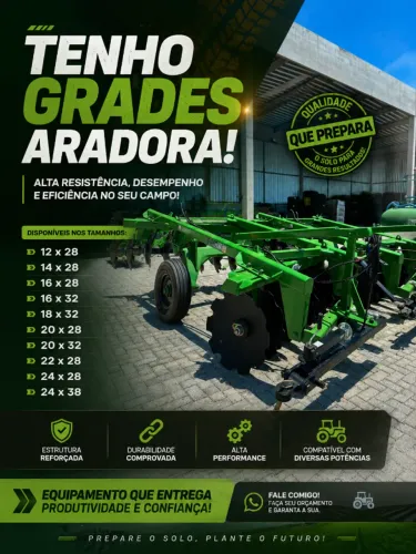 GRADES ARADORAS E NIVELADORAS (TATU, BALDAN, CIVEMASA)