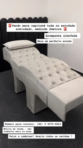 MACA EM CAPITONÊ AVELUDADA
