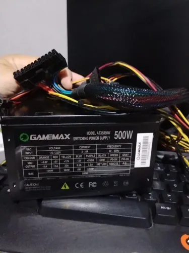 Fonte GameMax 500w 80 plus 