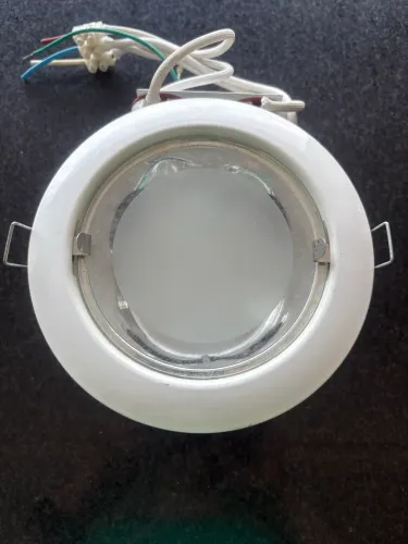 Luminária de Embutir para 2 Lâmpadas Redonda E27