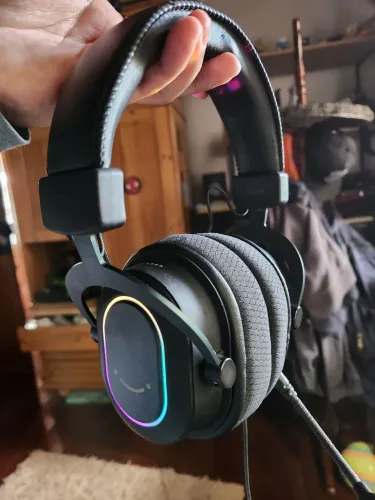 Fone Headset Fifine H6 USB Earpads de Tecido Novas