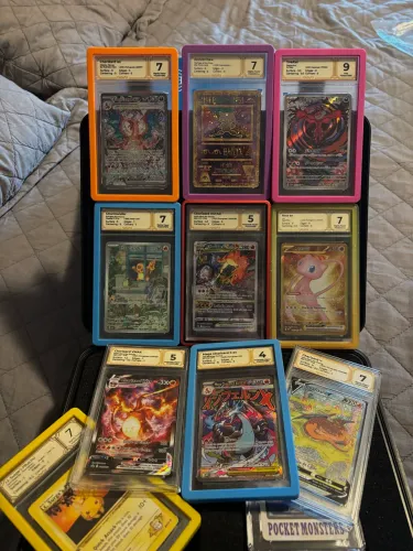 12 cartas graduadas - Pokémon tcg