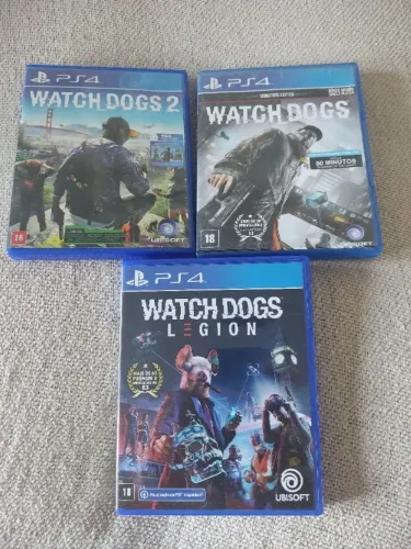 Watch Dogs + Watch Dogs 2 + watch Dogs Legion Ps4 - Jogos Playstation 4