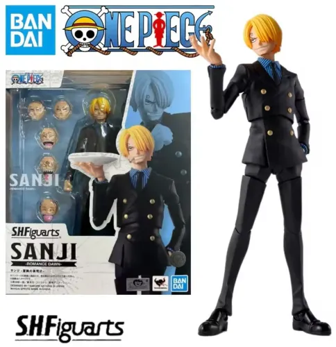Sanji - Romance Down - One Piece - S.H.Figuarts Bandai - NOVO<br>