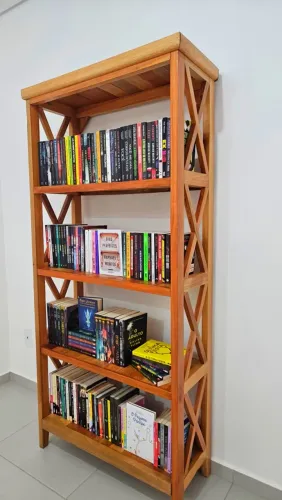 Prateleira livreiro madeira maciça