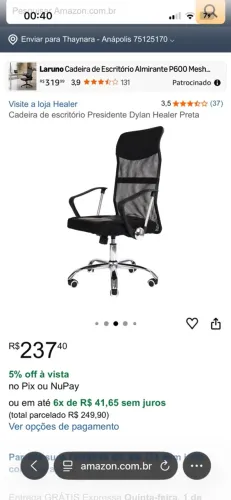 Cadeira para Escritório - Presidente