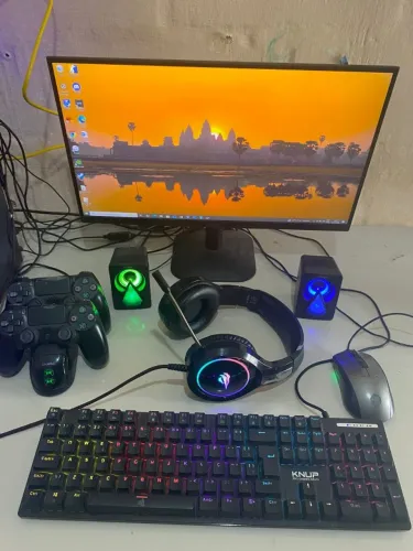 PC Gamer Completo Ryzen 7 + RTX 3050 + Monitor 120Hz + Controles PS4