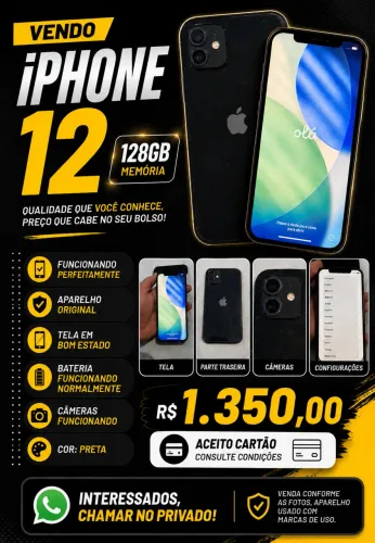 IPHONE 12 SEMI NOVO PREÇO BOM