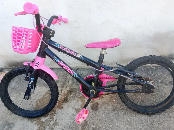 Bicicleta feminina rosa