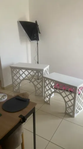 2 mesas de aniversário pequena