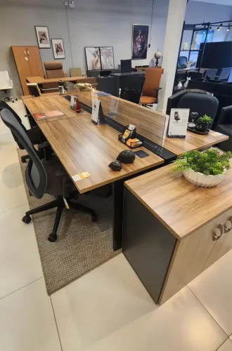 ESTAÇÃO DE ESCRITORIO TRABALHO 4 pessoas LOJA IKONOFFICE 