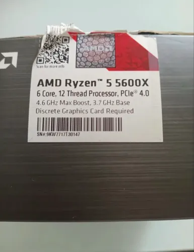 AMD Ryzen 5 5600X - Socket AM4 - Perfeito Estado