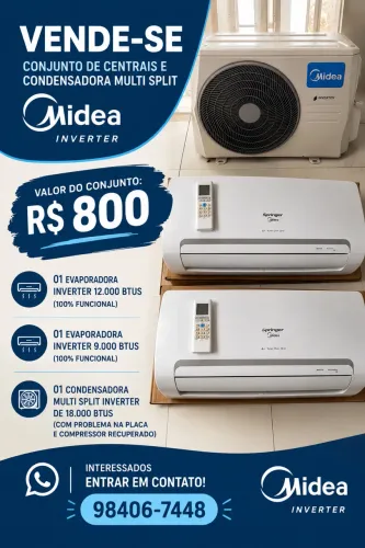 Vende-se conjunto de centrais multi split inverter