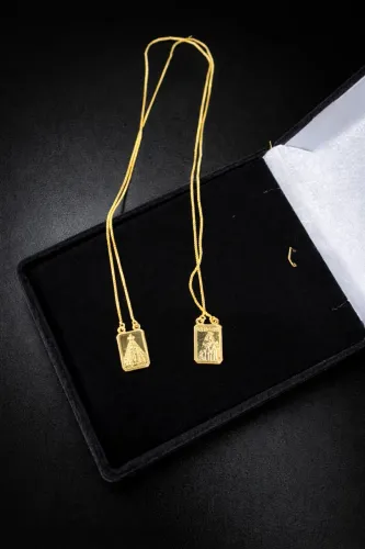 Escapulário banhado ouro 18 k