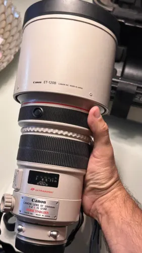 Canon EF 200mm f/2L IS USM (Série L) - IMPECÁVEL