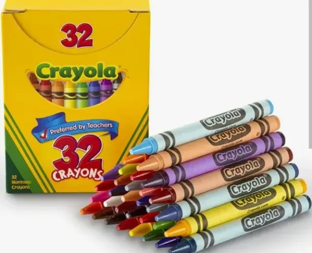 2 Caixas 32 Lápis de cor/Giz CRAYOLA