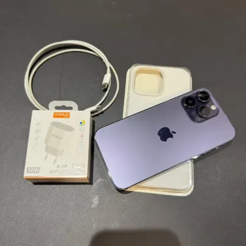 iPhone 14 Pro 128GB Roxo! Impecável! Nunca mexido! Acc cartão + Brindes! é OPORTUNIDADE!