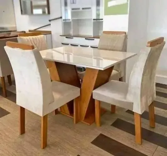 MESA 120 CLASSIC 4 CADEIRAS COR A ESCOLHA ENTREGA GRÁTIS PARA VÁRIOS BAIRROS DO RJ