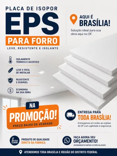 PLACA ISOPOR EPS FORRO 30MM