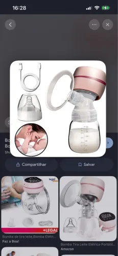 Bombinha elétrica para tirar leite