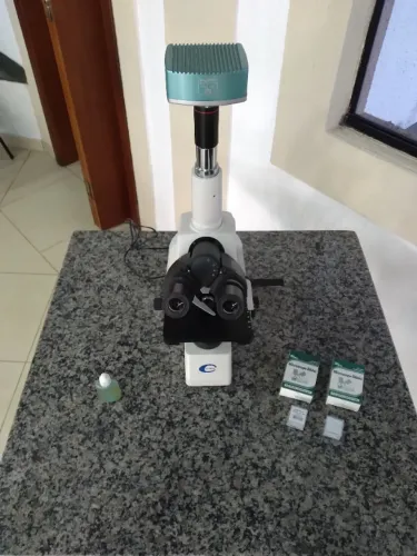 Microscópio Trinocular Coleman + Câmera HDMI (Especial p/ Sangue Vivo)