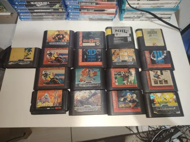 Mega drive jogos com preços variados 