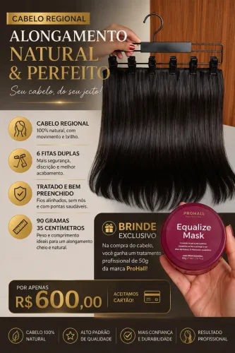 Cabelo Humano Regional Natural