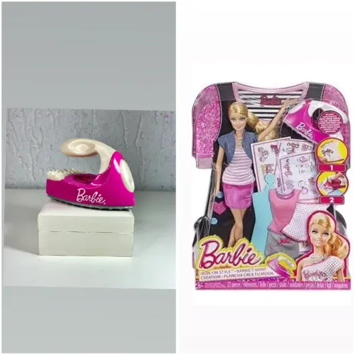 Mattel ferro de passar da barbie estampas fashion 2013 antigo original coleção